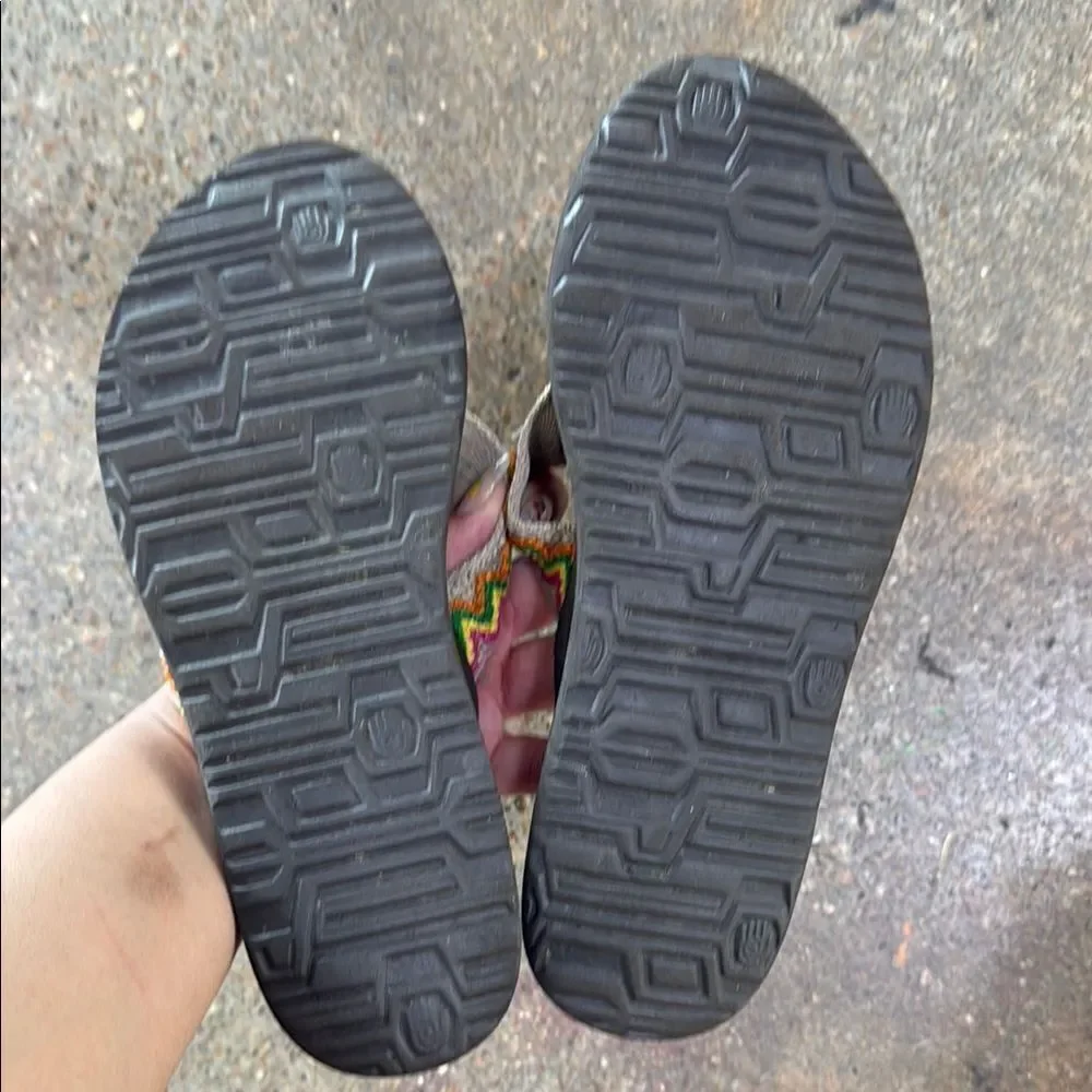 Teva Multicolor Zigzag Sandals